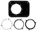 Front. Metra - 6-1/2" Aftermarket Speaker Installation Kit - Black.