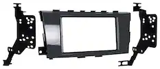 Front. Metra - Dash Kit for Select 2007-2015 Nissan Altima Altima DIN DDIN - Gray.