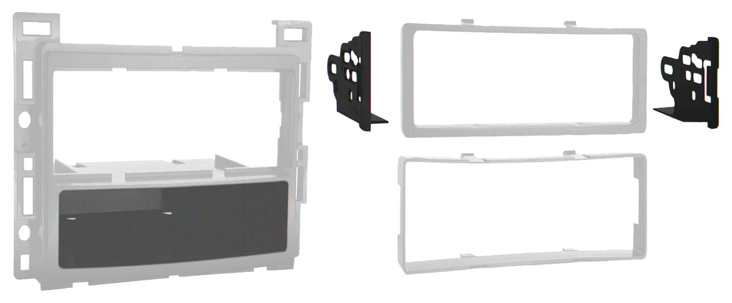 Metra - Installation Kit for Select 2004 and Later GM, Pontiac and Saturn Vehicles - Silver - Larger Front