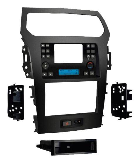 Front. Metra - Dash Kit for Select 2011-2015 Ford Explorer with factory 4.3" screen - Charcoal Gray.