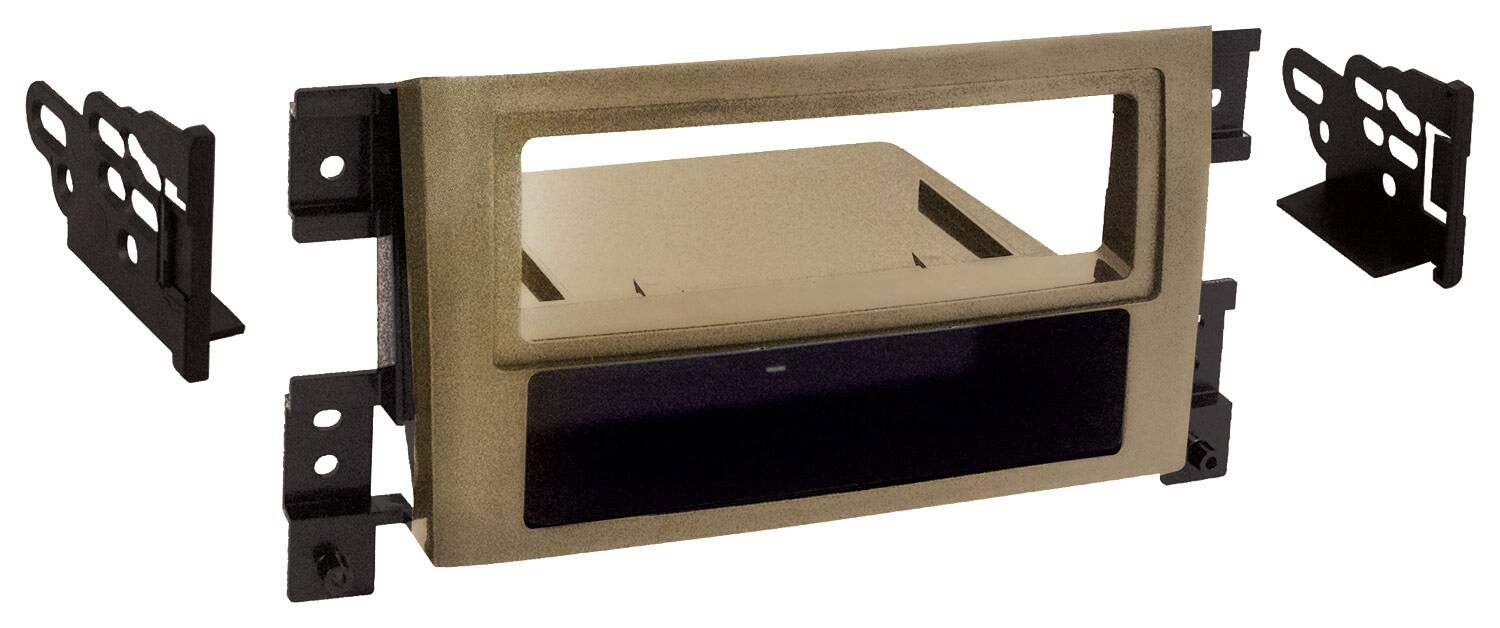 Front. Metra - Dash Kit for Select 2006-2013 Suzuki Grand DIN - Tan.