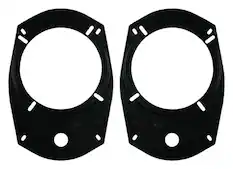 Front. Metra - Speaker Bracket for Select 1994-1999 Dodge Ram - Black.