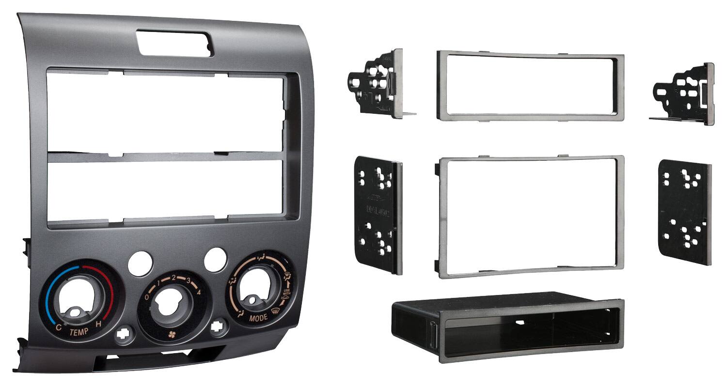 Front. Metra - Installation Kit for Select Mazda BT-50 and Ford Ranger Vehicles - Silver.