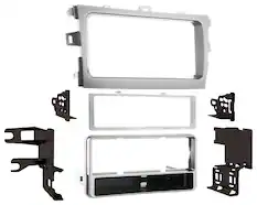 Front. Metra - Dash Kit for Select 2009-2013 Toyota Corolla DIN - Silver.