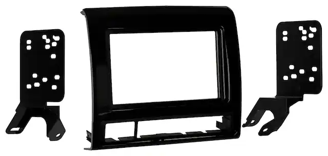 Front. Metra - Dash Kit for Select 2012-2015 Toyota Tacoma DDIN - Black.