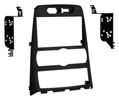 Front. Metra - Dash Kit for Select 2010-2012 Hyundai Genesis DDIN - Matte Black.
