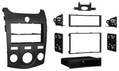 Front. Metra - Dash Kit for Select 2010-2013 Kia Forte DIN DDIN - Black.
