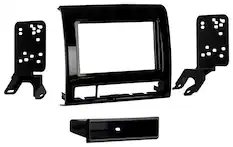 Front. Metra - Dash Kit for Select 2012-2015 Toyota Tacoma DIN DDIN - Charcoal.