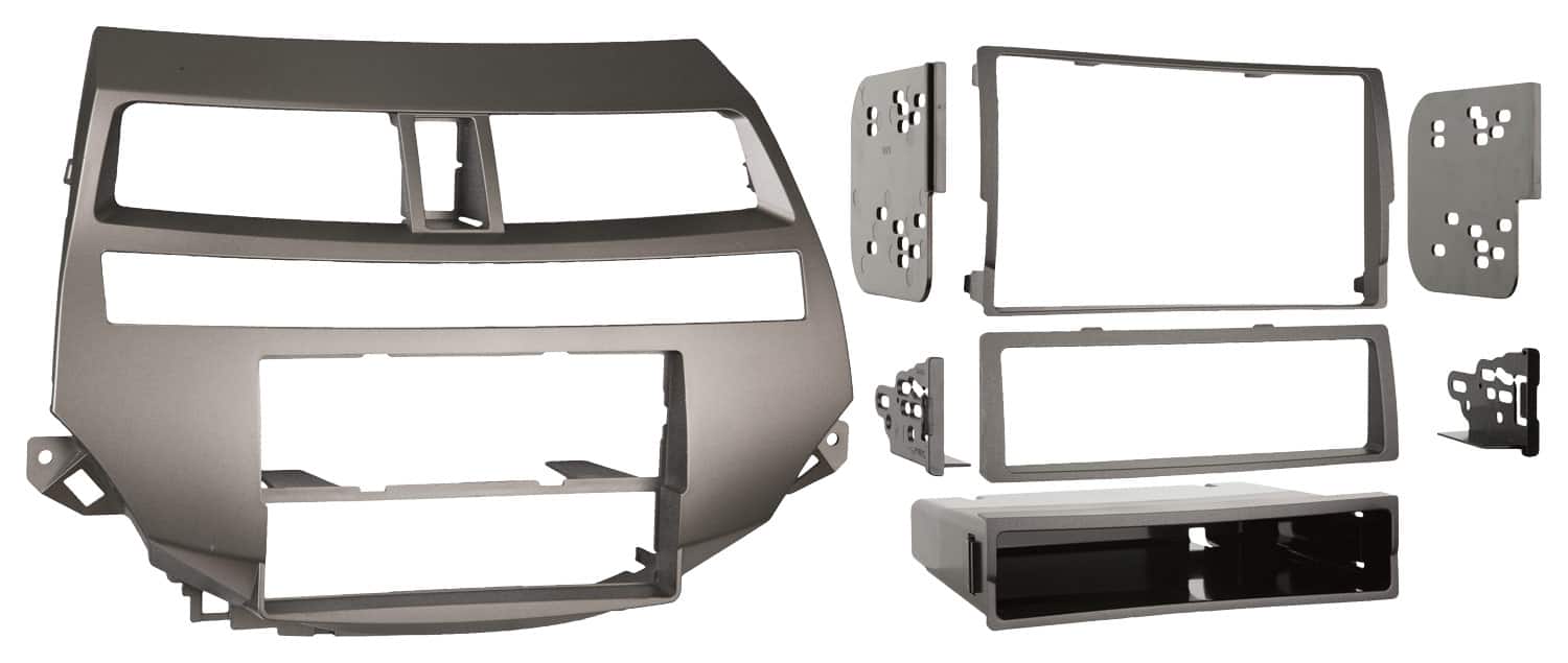Front. Metra - Dash Kit for Select 2008-2012 Honda Accord Accord DIN DDIN - Taupe.