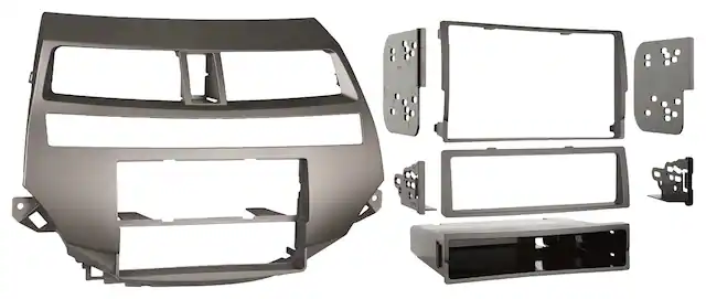 Front. Metra - Dash Kit for Select 2008-2012 Honda Accord Accord DIN DDIN - Taupe.