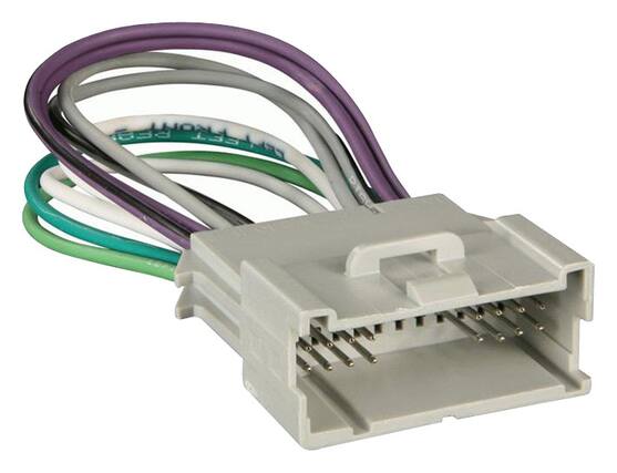 Front. Metra - Turbo Wire Amplifier Bypass Jumper for Most 2000-2001 Chevrolet Impala and Monte Carlo Vehicles - Gray.