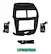 Front. Metra - Dash Kit for Select 2011-2014 Mitsubishi Outlander DIN DDIN - Black.