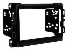Front. Metra - Dash Kit for Select 2013-2023 Jeep 1500 Cherokee 1500 Classic DIN DDIN - Black.