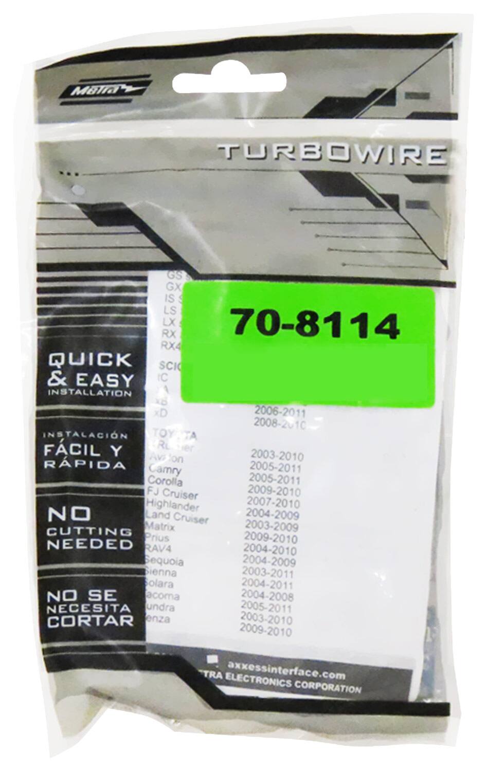 Alt View 11. Metra - Steering Wheel Control Add-On Harness with Aux-In for Select 2002-2015 Toyota, Lexus, Scion - Multi.