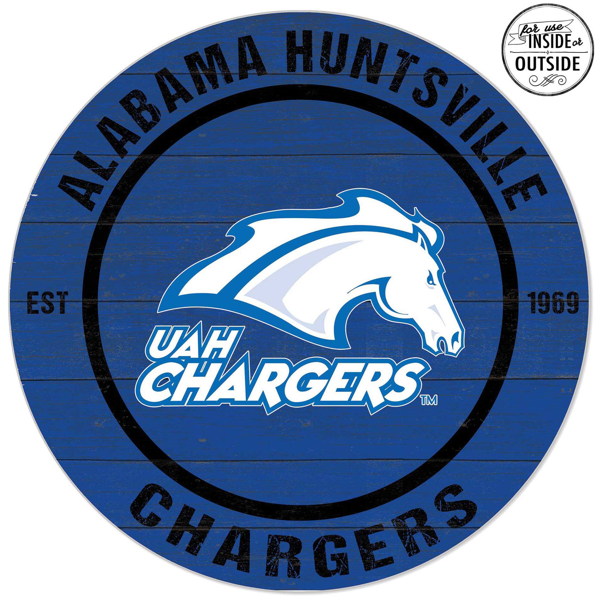UAH Chargers 20'' x 20'' Indoor/Outdoor Team Color Circle Sign
