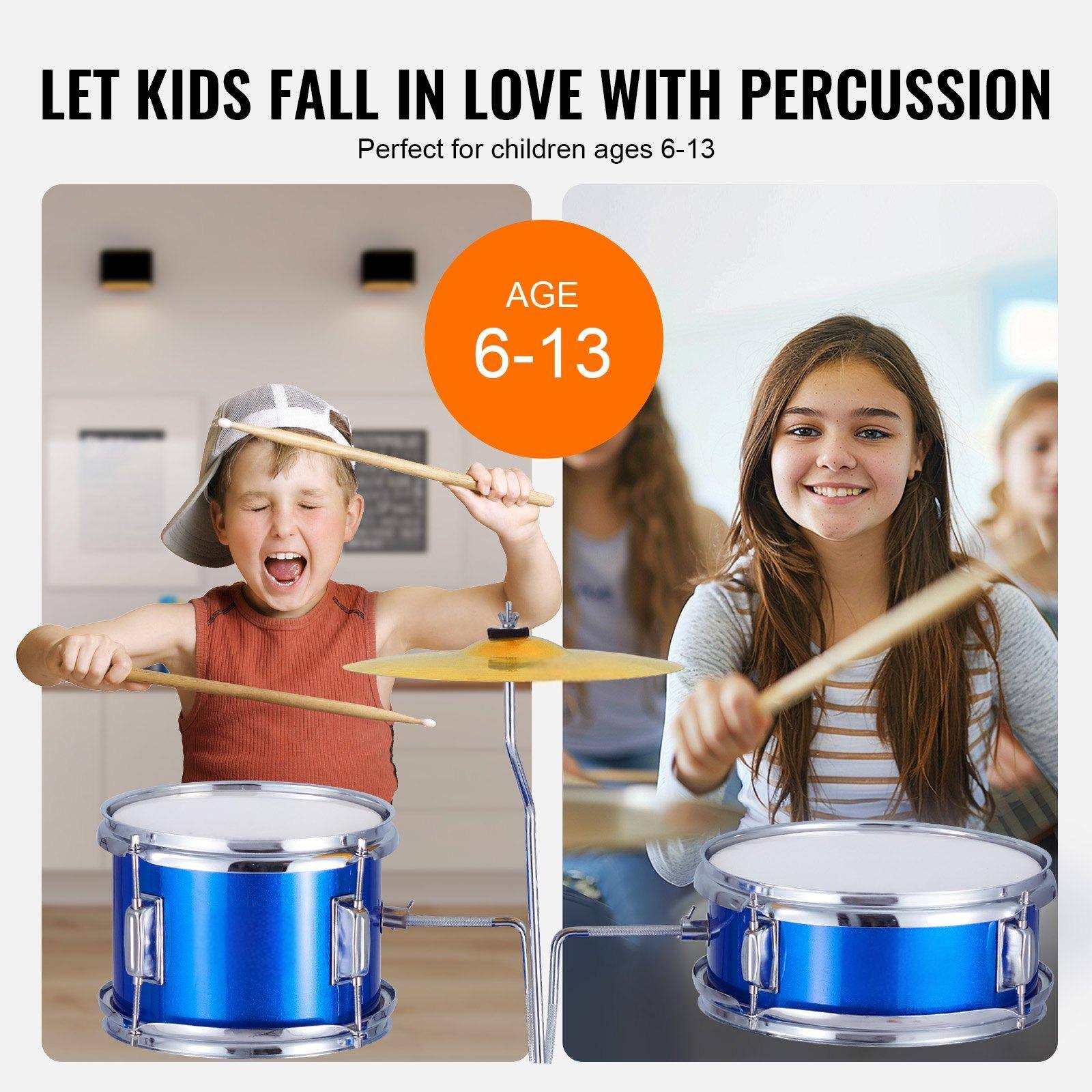 LET KIDS FALL IN LOVE WITH PERCUSSION  
Perfect for children ages 6-13  

AGE 6-13