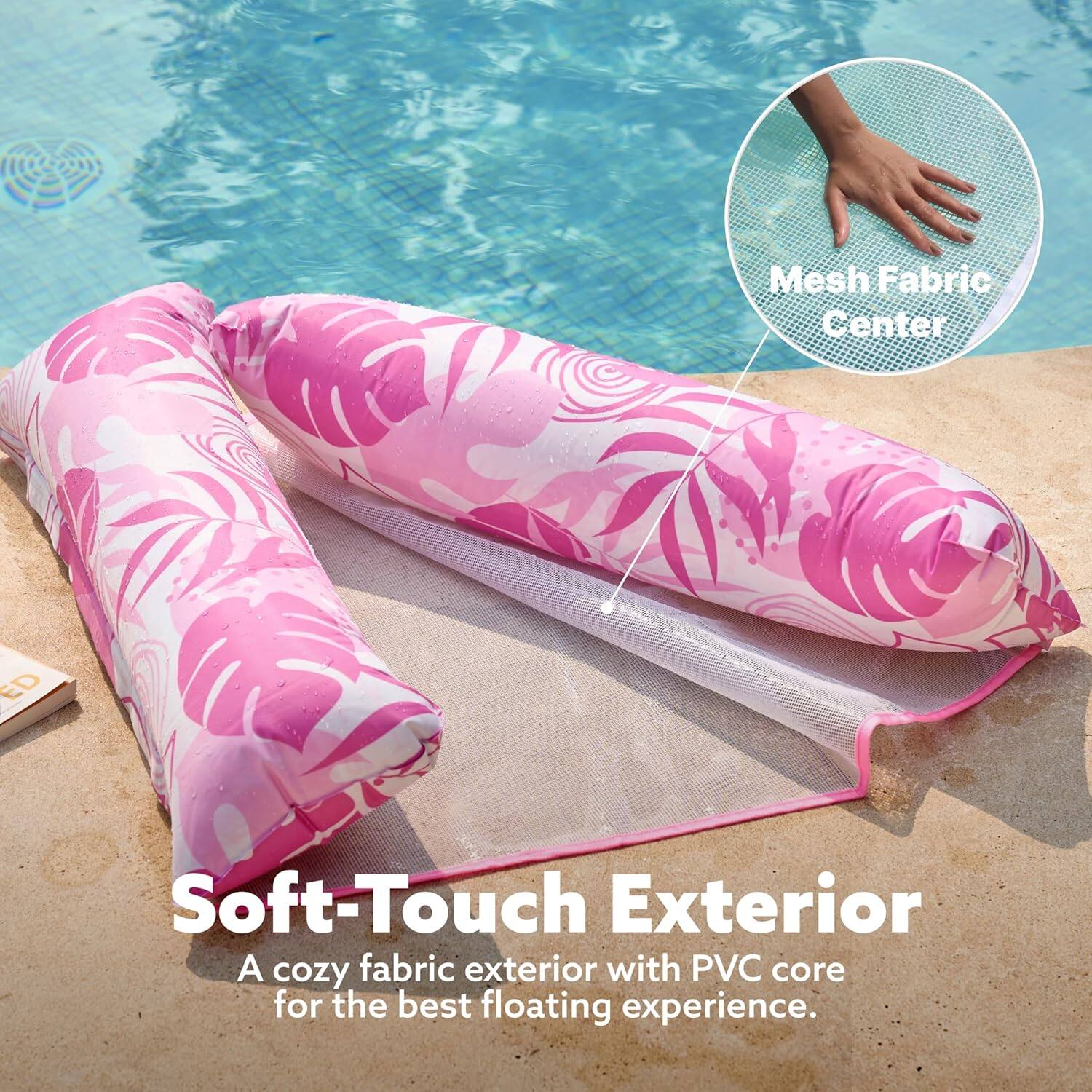 Mesh Fabric Center

Soft-Touch Exterior

A cozy fabric exterior with PVC core for the best floating experience.
