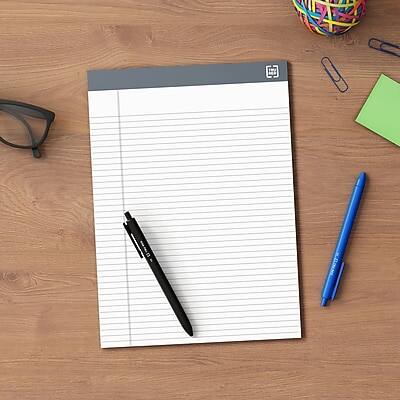 Alt View 7. TRU RED - Notepads 8.5" x 11.75", Narrow Ruled, 50 Sheets/Pad, 12 Pads/Pack - White.