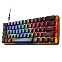 SteelSeries - Apex Pro Mini 60% V2 Wired HyperMagnetic Gaming Keyboard – With Rapid Tap, Rapid Trigger, Adjustable Actuation - Black - Front_Zoom