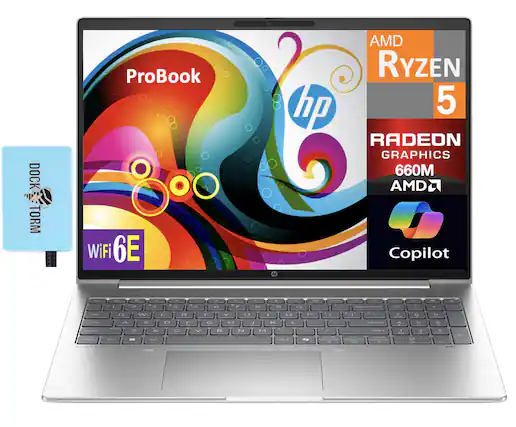 DOCK TORM ProBook WiFi 6E
AMD Ryzen 5
Radeon Graphics 660M
AMD Copilot