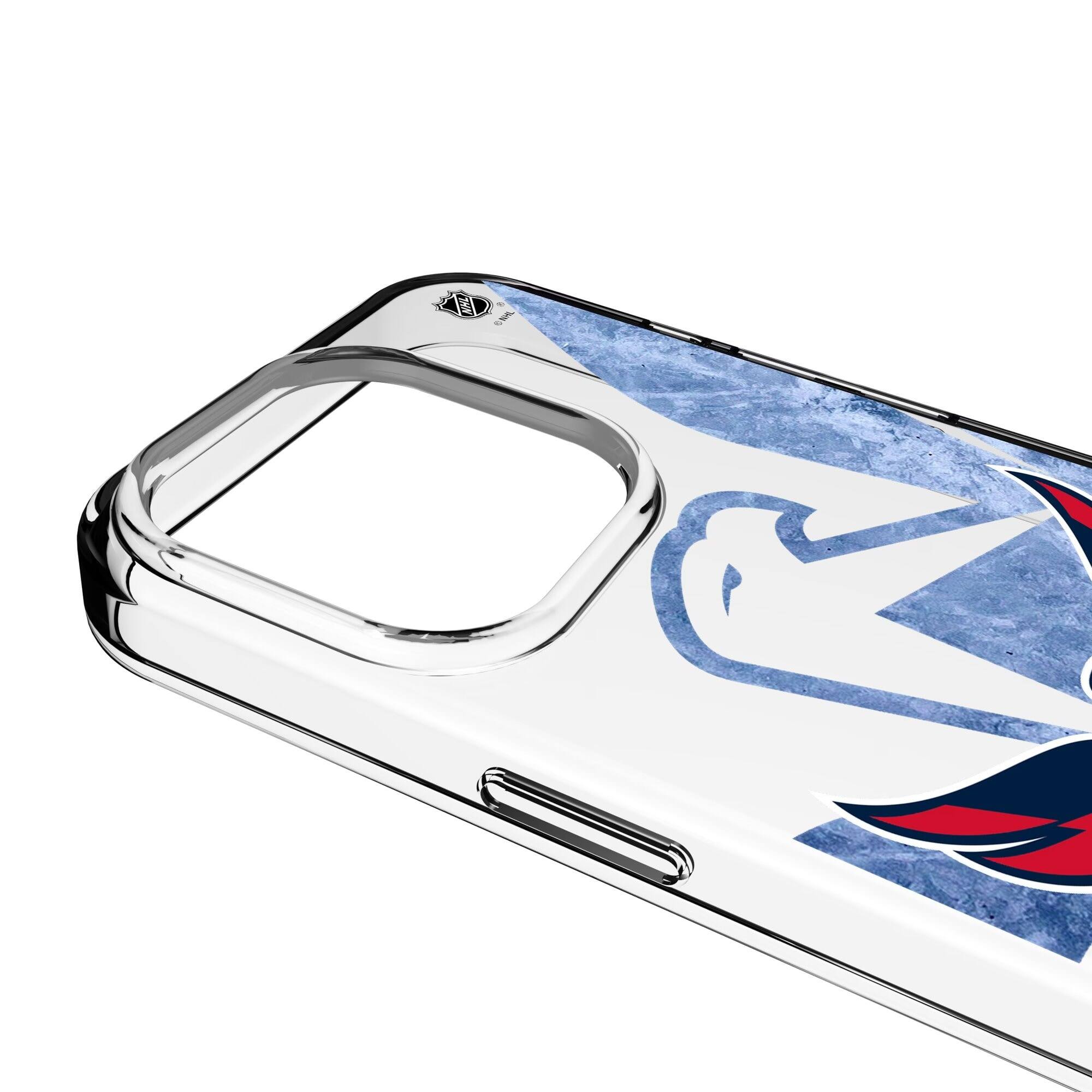 Alt View 2. Keyscaper - Washington Capitals iPhone Clear Ice Case - 13 Pro Max - Multicolor.