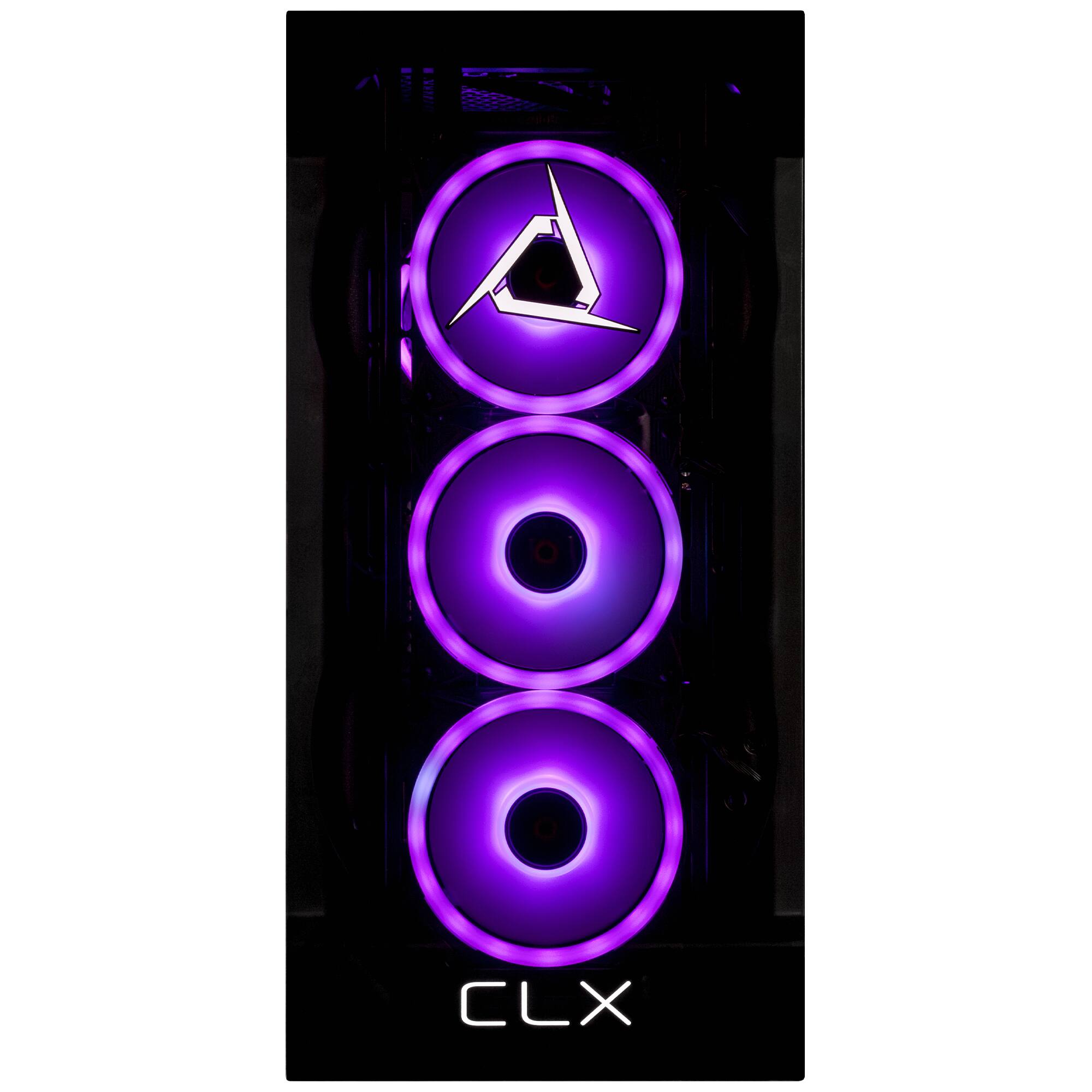 Angle. CLX - SET Gaming Desktop - Intel Core Ultra 5 245KF - 32GB DDR5 5600 Memory - GeForce RTX 4060 - 2TB NVMe M.2 SSD - 4TB HDD - Black.