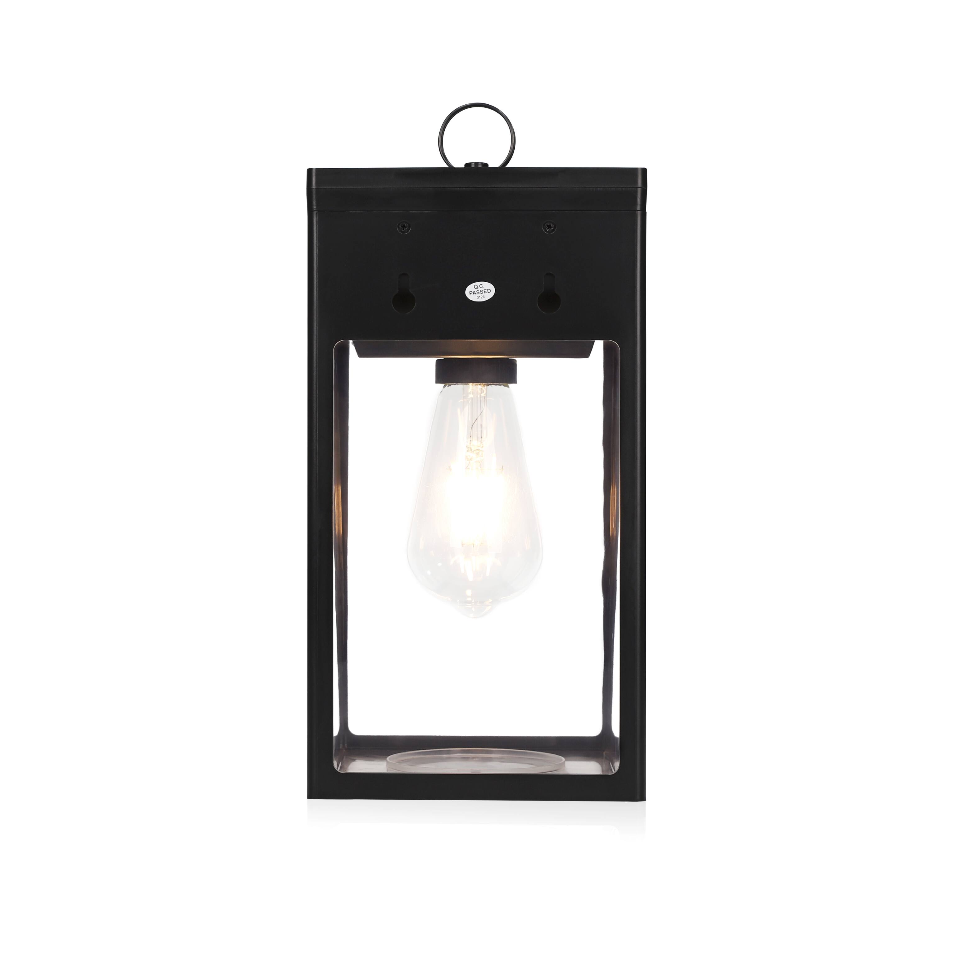 Alt View 7. Techko Maid - Solar Portable Lantern with Edison Bulb - Black.