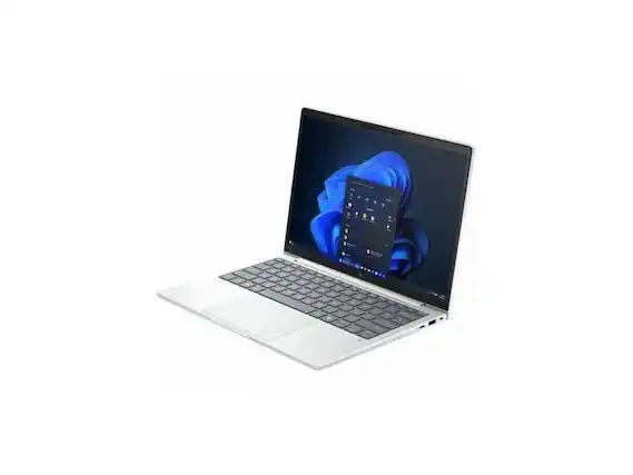 Front. HP - HP EliteBook 8 G1a 14" Touchscreen Copilot+ PC Notebook - WUXGA - AMD Ryzen AI 7 350 - 64 GB - 1 TB SSD - English - Glacier Silver.