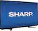 Angle. Sharp - 50" Class (49.7" Diag.) - LED - 1080p - HDTV - Black.