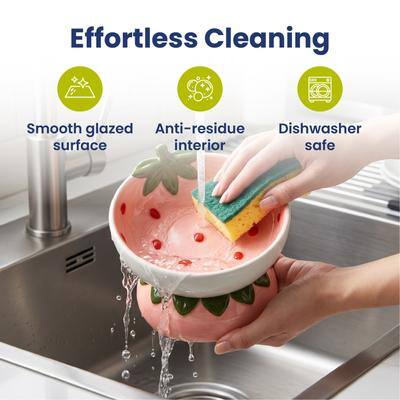 Effortless Cleaning

- Smooth glazed surface
- Anti-residue interior
- Dishwasher safe