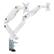 Angle. Office Star Products - Double Monitor Arm 17"-30" - White.