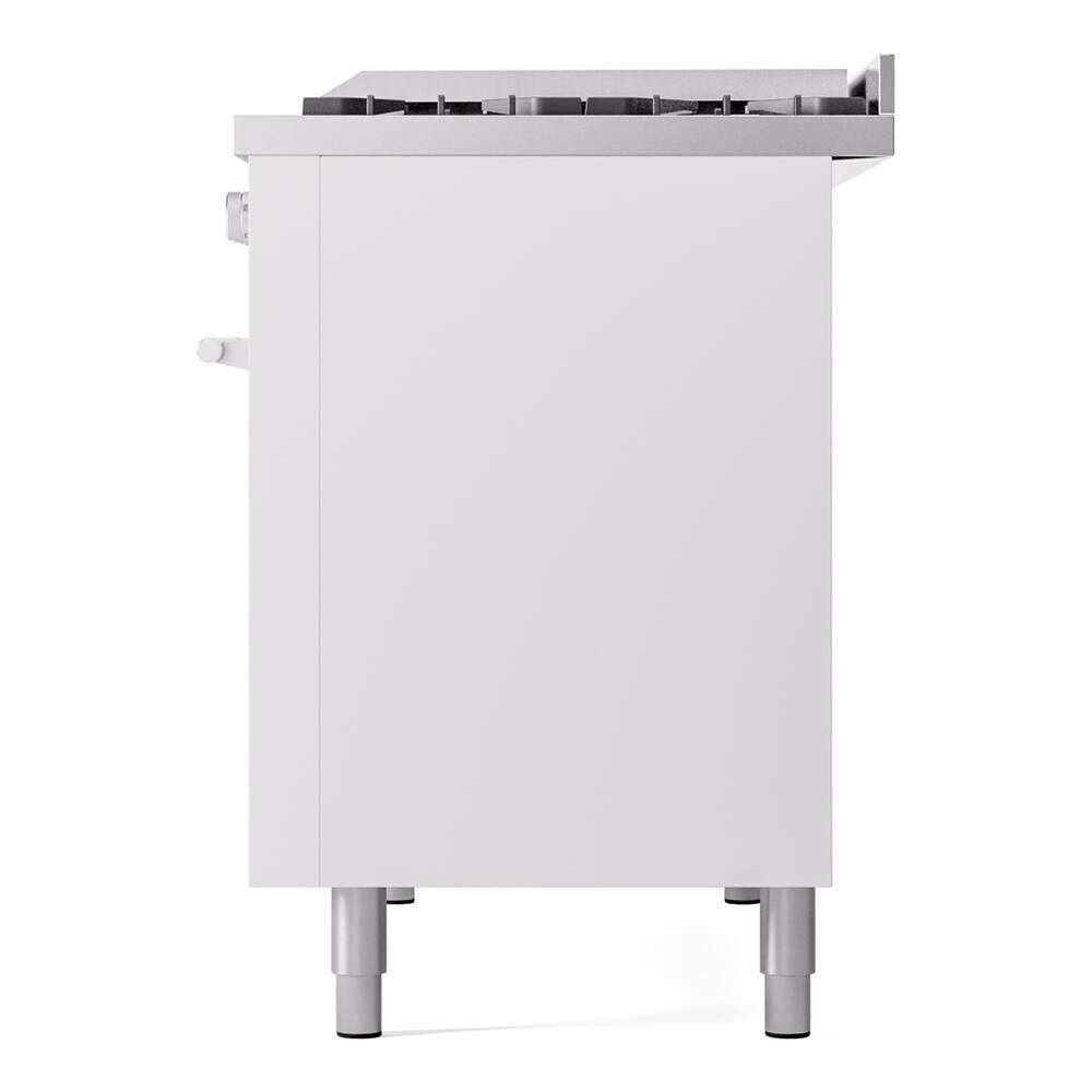 ILVE Professional Plus II Series 48 in. Dual Fuel Range with 8 Sealed ...