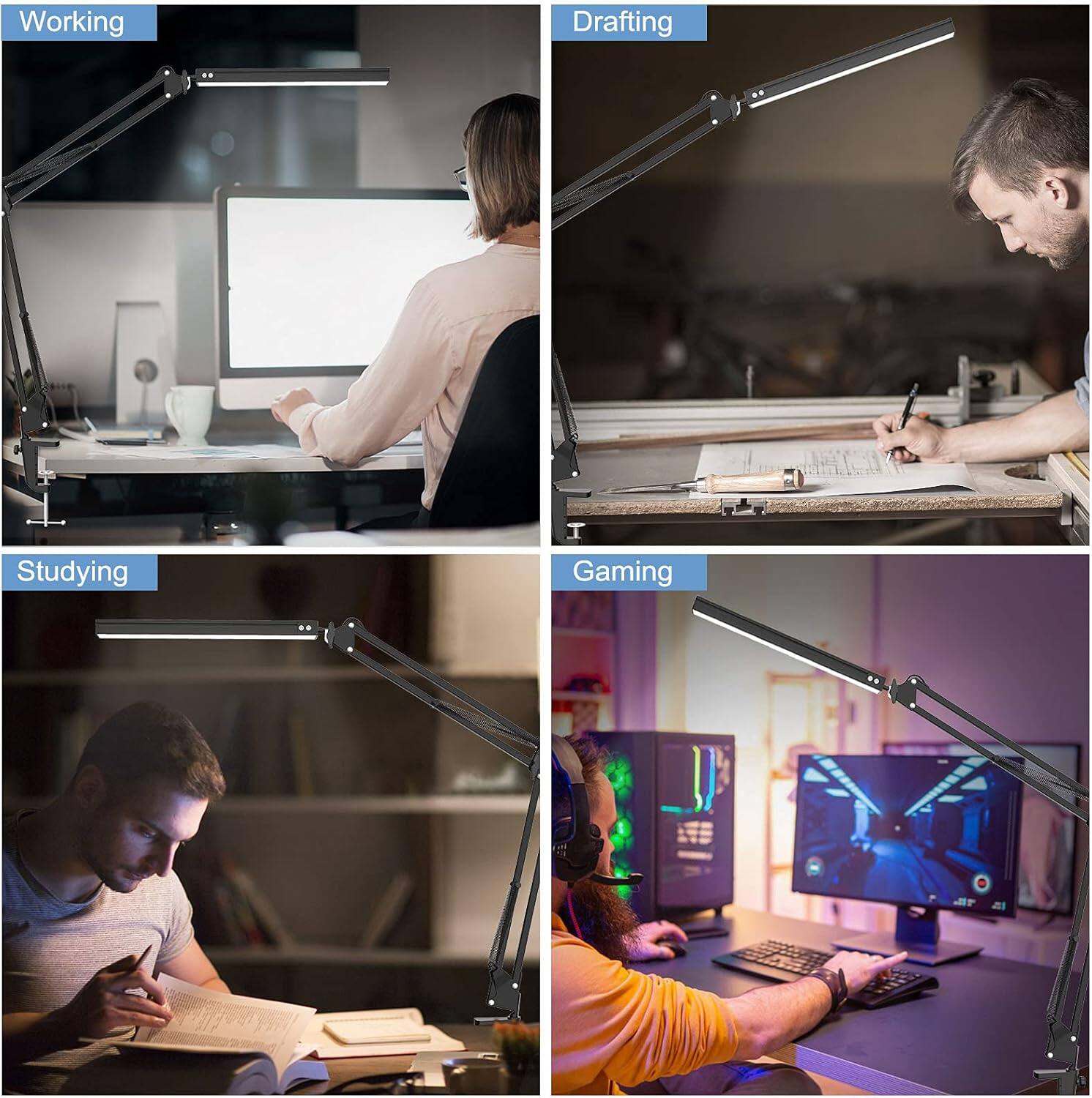 Working  
Drafting  
Studying  
Gaming