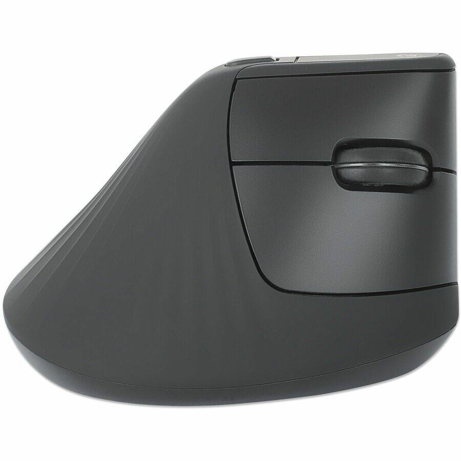 Alt View 7. Manhattan - Manhattan Vertical Ergonomic Wireless USB Mouse - Optical - Wireless - 32.81 ft - Radio Frequency - 2.40 GHz - Black - U - Black.