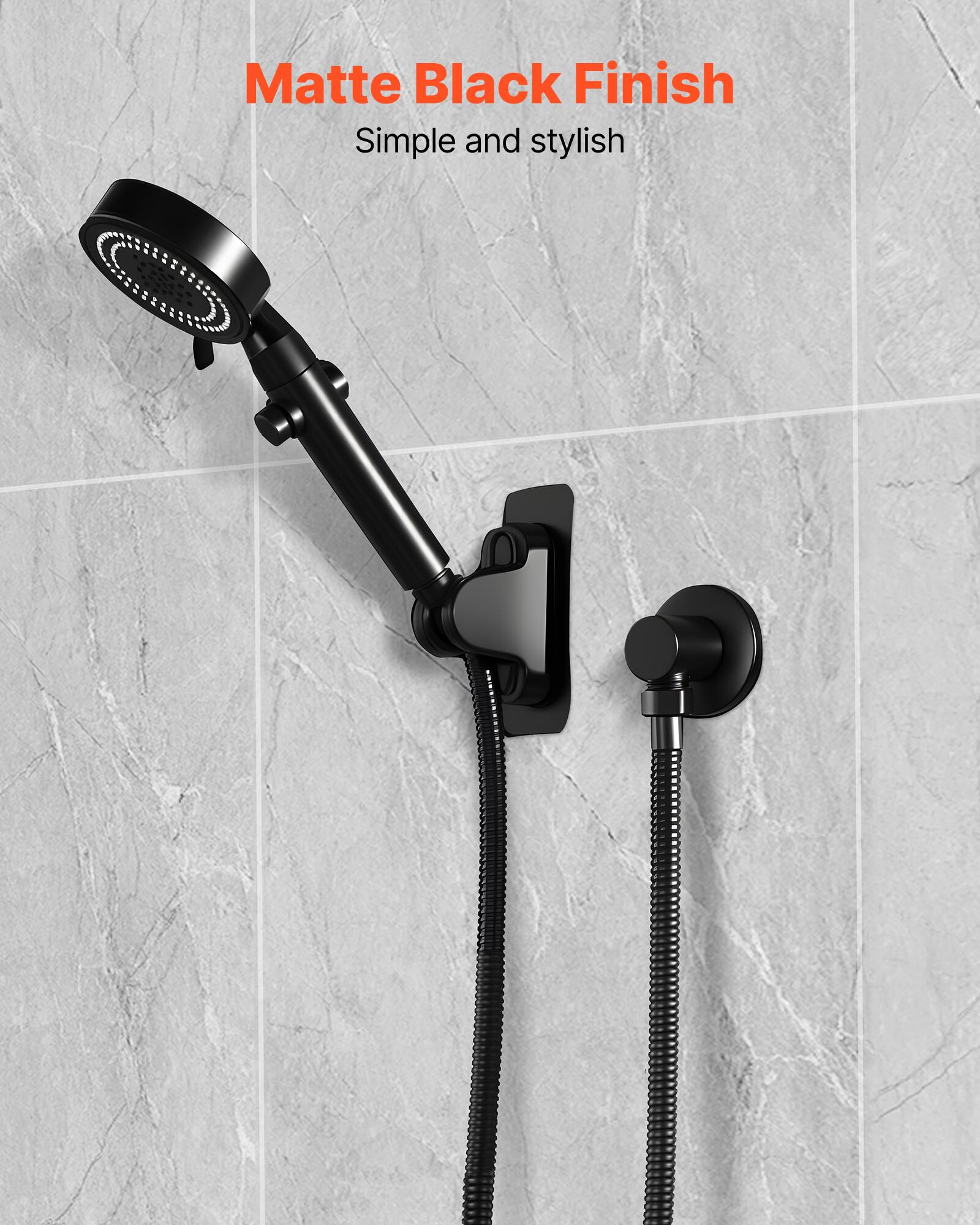 Matte Black Finish  
Simple and stylish