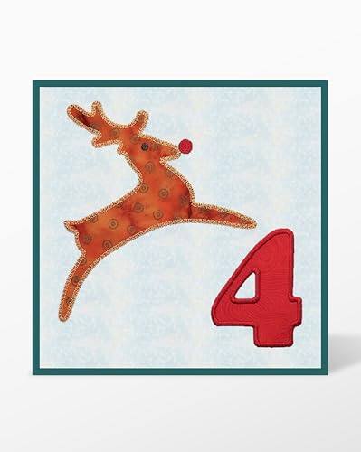 Alt View 1. AccuQuilt - Winter Bliss Wall Hanging Machine Embroidery Designs CD Set by Marjorie Busby.