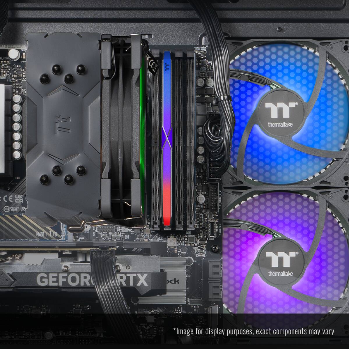 H CE Tt T thermaltake CEL 2 KunE Rr AS0 11B GEFOR RTX ck T thermaltake

*Image for display purposes, exact components may vary