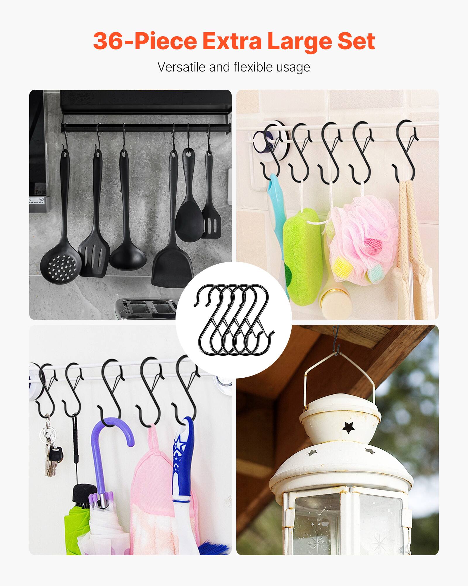 36-Piece Extra Large Set  
Versatile and flexible usage