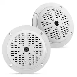 Pyle - 4 Inch Dual Marine Speakers - Waterproof and