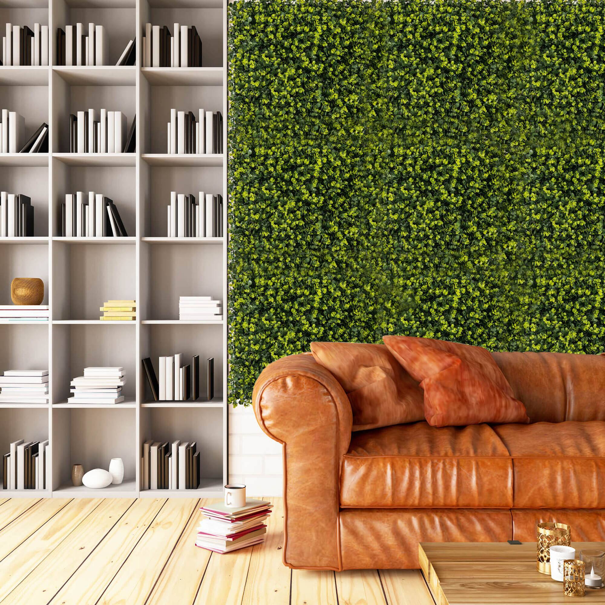 Alt View 1. Costway - Costway 12 PCS 20" x 20" Artificial Hedge Boxwood Panels with Realistic Undulant surface - Green.