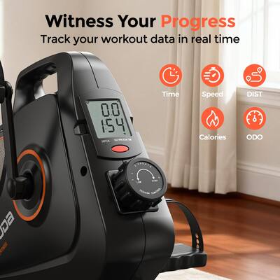 FED Fitness Under Desk Bike Pedal Exerciser Magnetic Mini Exercise FED Fitness Under Desk Bike Pedal Exerciser Magnetic Mini Exercise