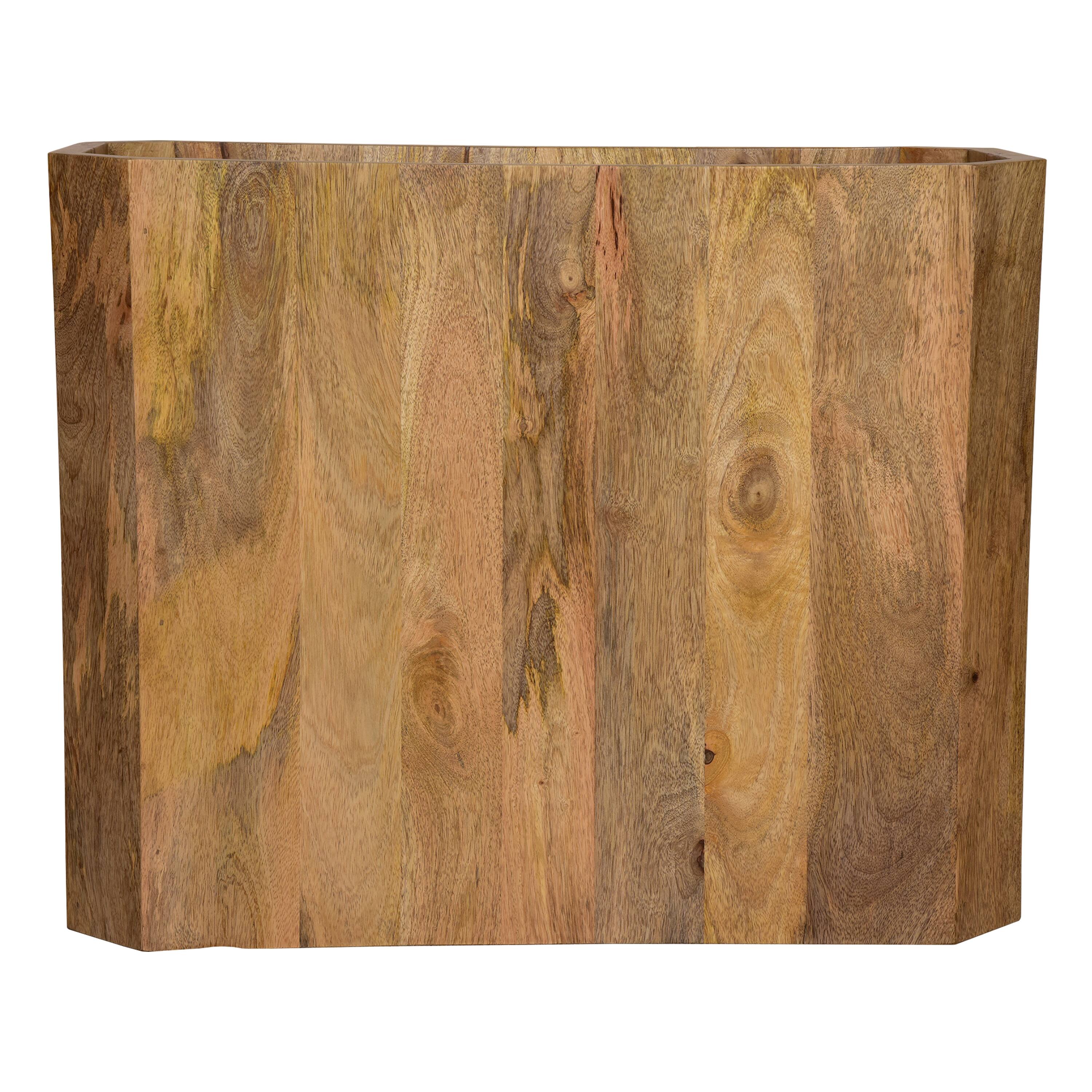 Alt View 3. Manhattan Lane - 30 Inch Coffee Table, Handcrafted Hollow Cube Shape - Brown.