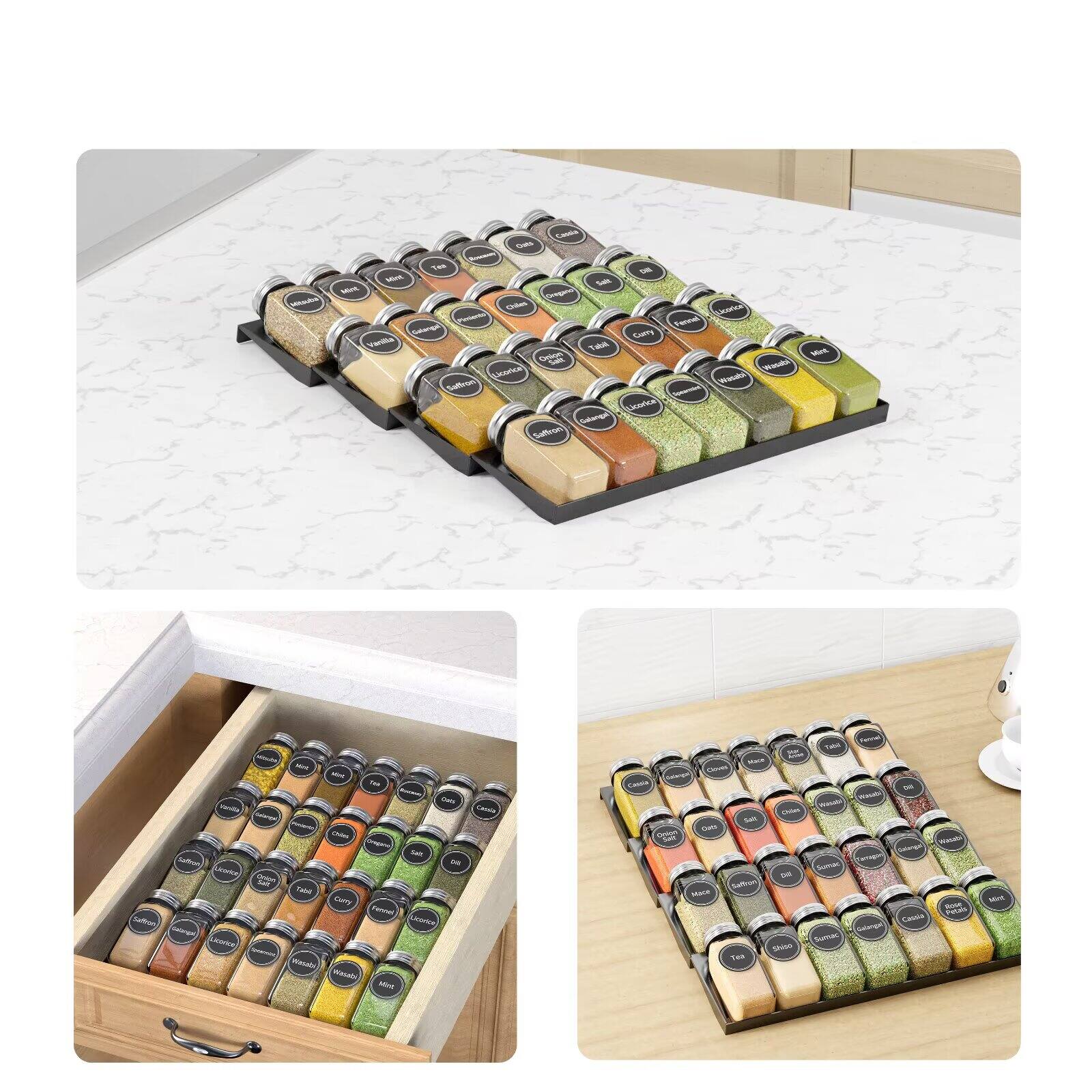 Sure, here is the corrected and grouped text from the image:

---

**Top Row:**
- Dts
- 1
- Mie Cam
- oe
- n Cors
- Taa P WU gue Rad
- OES na n Mins
- UAE suor
- a
- I
- Fab
- Tu
- mm
- Buny
- Leta asai
- D
- T
- Rd
- umn i
- MAra POS
- Sumas SIAE TH8 SE

---

**Bottom Row:**
- (Image of spice jars with labels)

---

**Spice Jar Labels:**
- Allspice
- Anise
- Basil
- Bay Leaves
- Black Pepper
- Caraway
- Cardamom
- Cinnamon
- Coriander
- Cumin
- Dill
- Fennel
- Garlic
- Ginger
- Juniper
- Mustard
- Nutmeg
- Oregano
- Paprika
- Parsley
- Rosemary
- Sage
- Thyme
- Turmeric
- White Pepper
- Za'atar

---

Let me know if you need any further assistance!