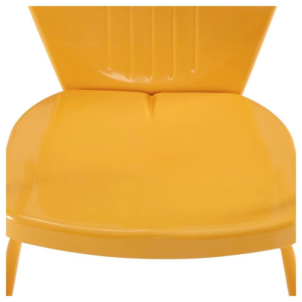 Alt View 4. Crosley Furniture - Griffith Retro Outdoor Chair - Tangerine Gloss.