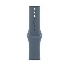 Front. Apple - 46mm Sport Band - M/L - Anchor Blue.