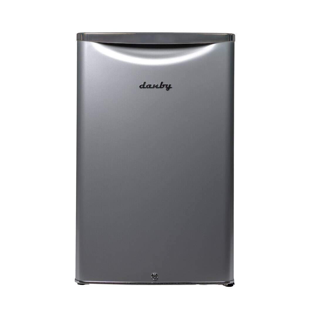 Front. Danby - 4.4 cu. ft. Contemporary Classic Compact Fridge - Iridium Silver Steel - Iridium Silver Steel.