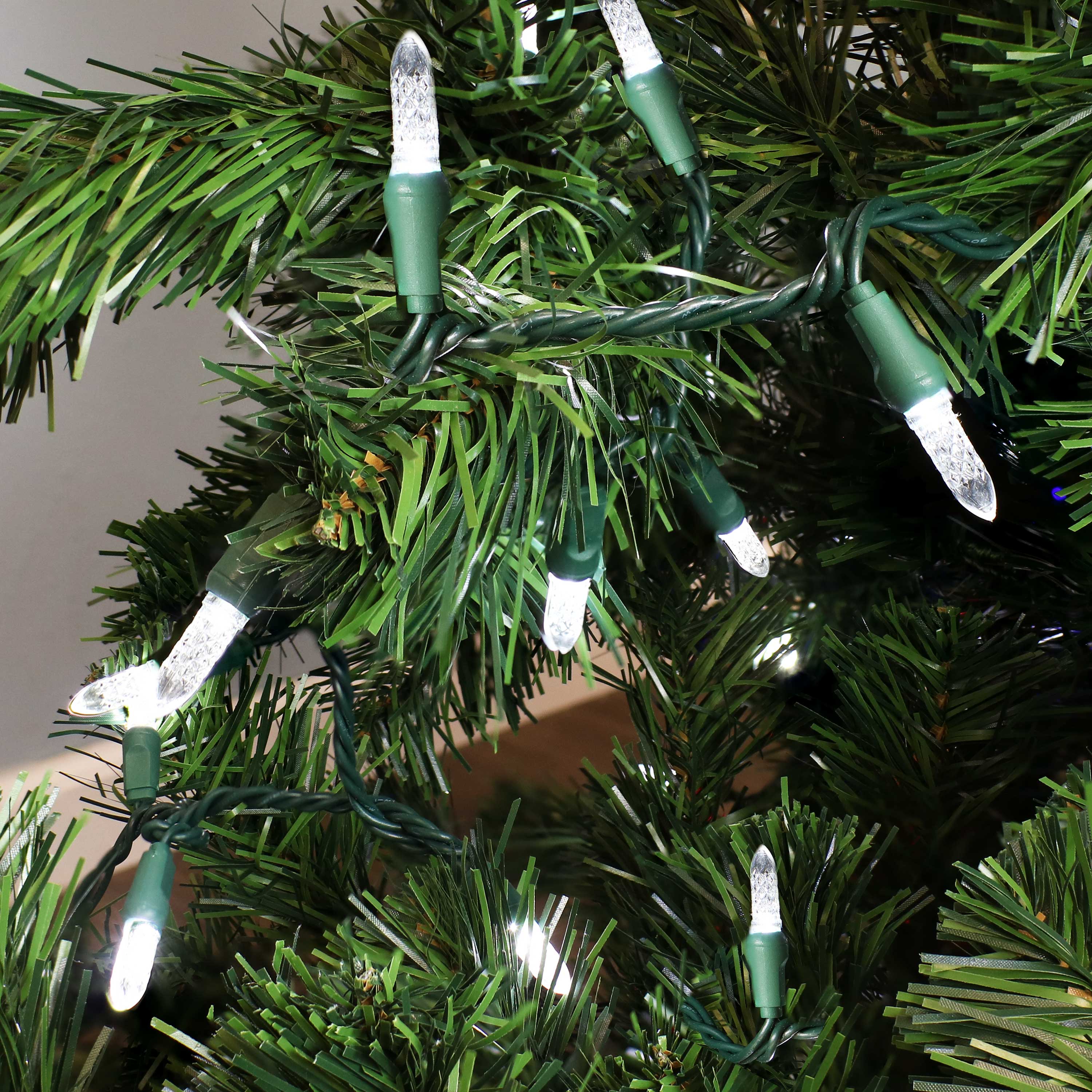 Alt View 2. Sunnydaze - 70 Ct Indoor and Outdoor Holiday LED String Lights - 21 ft - White.