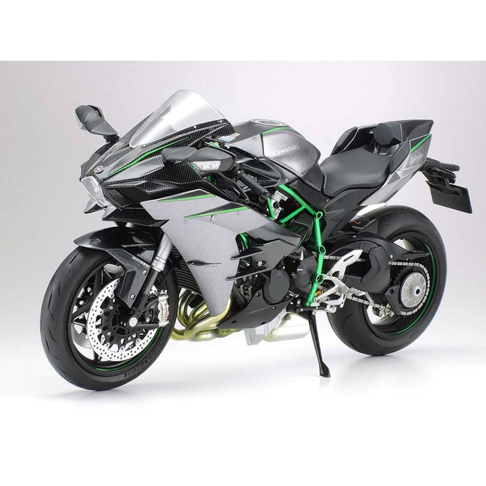Alt View 2. Tamiya - Model Kit Kawasaki Ninja H2 Carbon Motorcycle 1/12 Scale Model by Tamiya.