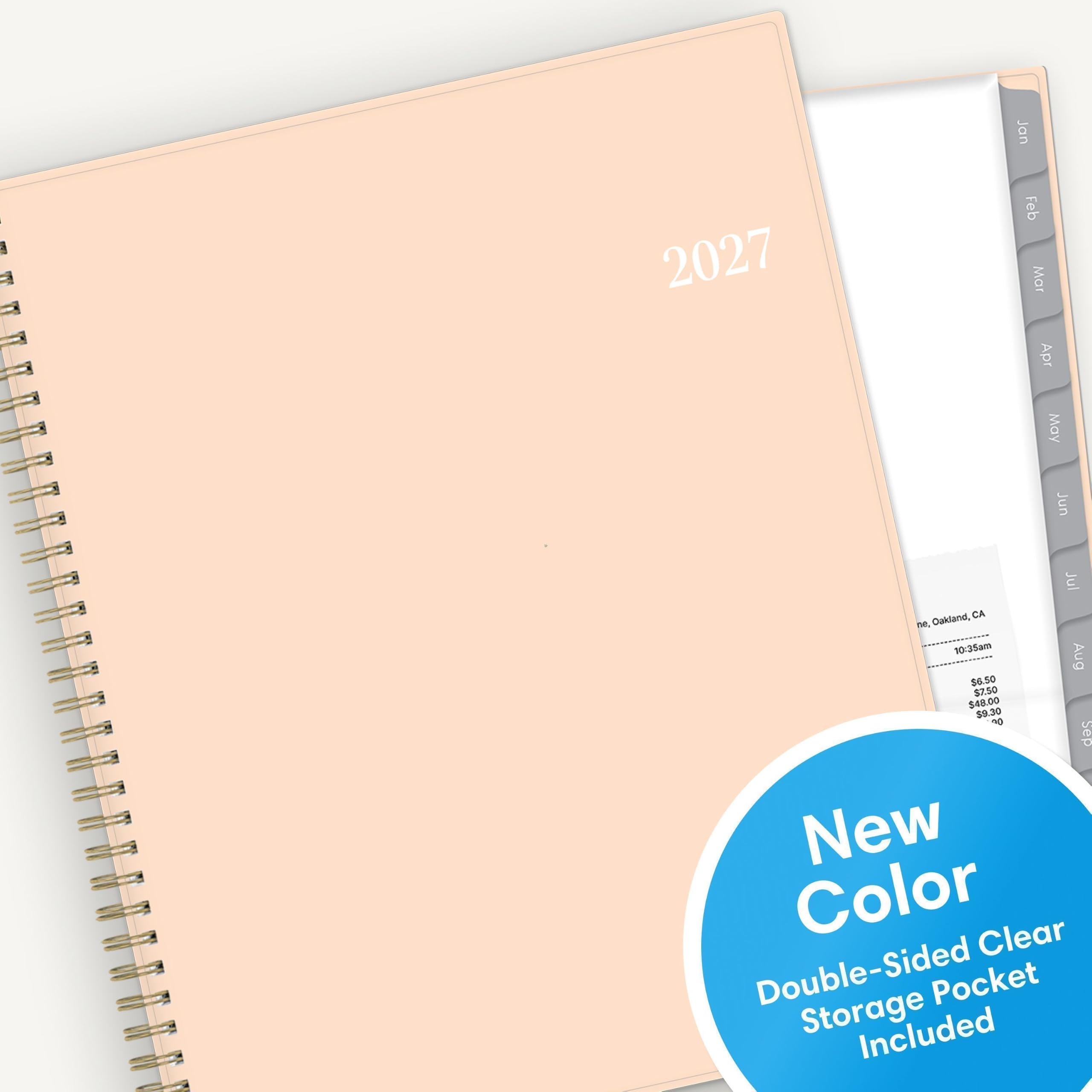 2027  
Jan Feb Mar Apr May Jun  
Jul Oakland, CA me, 10:35am Aug $6.50 $7.50 $48.00 $9.30  
Sep New Color Clear Double-Sided Storage Pocket Included