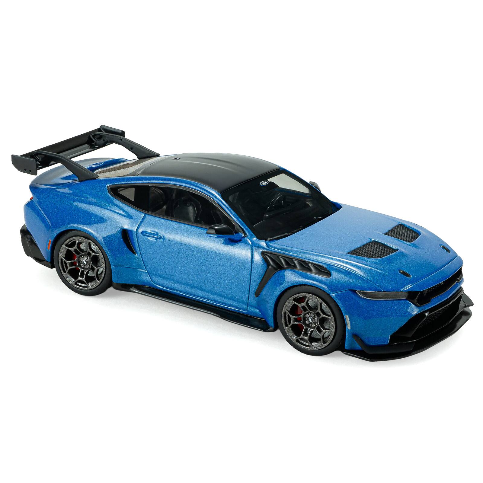 Alt View 5. Solido - 2025 Ford Mustang GTD Indulgent Blue Metallic with Black Top 1/43 Diecast Model Car by Solido.